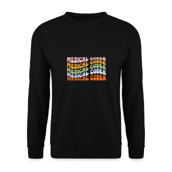 Spécialiste du codage de codeur médical - Sweat-shirt Unisexe - noir - Devant - Alina (178cm) & Michal (187cm)