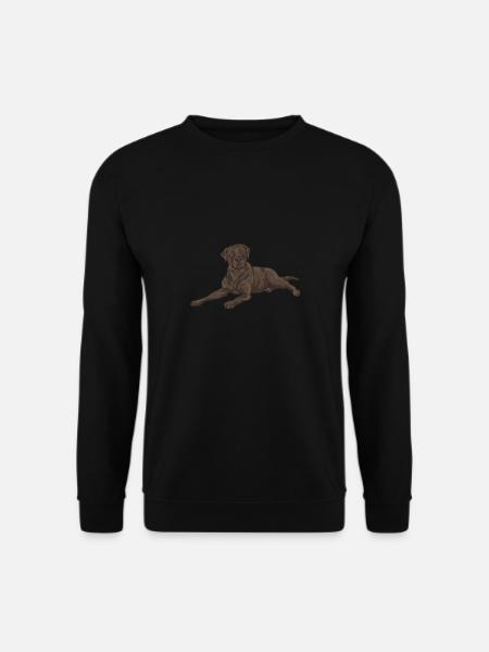 Chocolate Labrador Retriever Dog - Unisex Sweatshirt - black