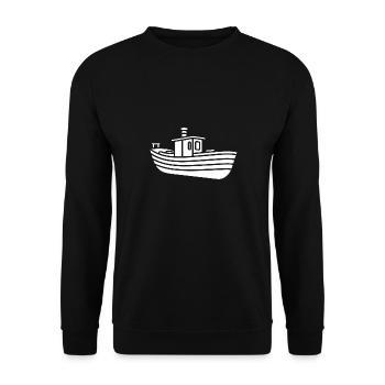 Bateau humour péniche - Sweat-shirt Unisexe - noir - Devant - Alina (178cm) & Michal (187cm)
