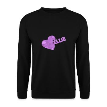 Ellie as a crown - Unisex Sweatshirt - black - Front - Alina (178cm) & Michal (187cm)