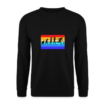 Bowling Bowler Bowling Skittles Boule de bowling - Sweat-shirt Unisexe - noir - Devant - Alina (178cm) & Michal (187cm)