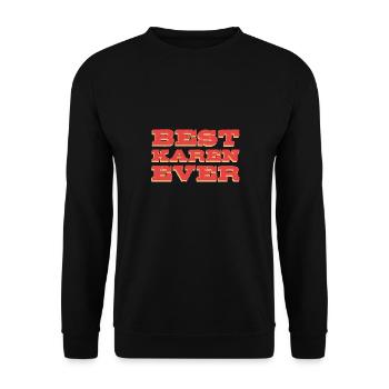 Karen - Unisex Sweatshirt - black - Front - Alina (178cm) & Michal (187cm)