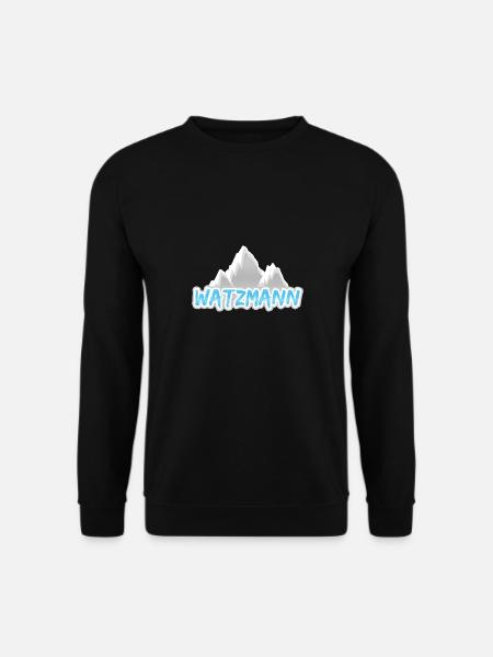 Watzmann as a mountain - Unisex Sweatshirt - black