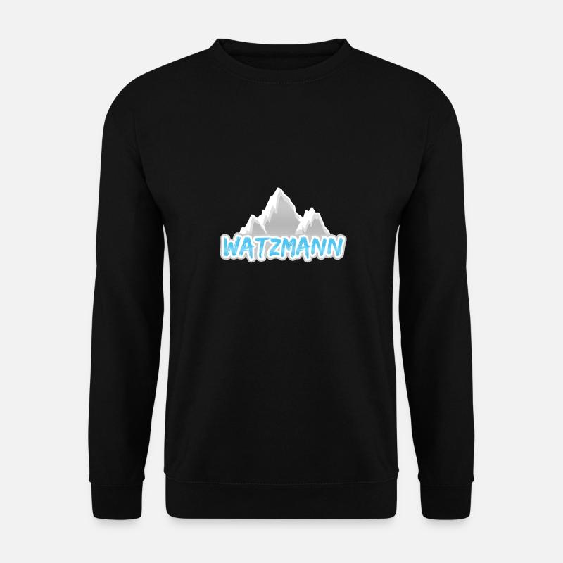 Watzmann as a mountain - Unisex Sweatshirt - black