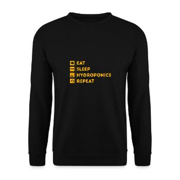 Culture hydroponique - Sweat-shirt Unisexe - noir - Devant - Alina (178cm) & Michal (187cm)