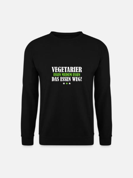 Vegetarier Essen Meinem Essen das Essen Weg - Unisex Pullover - Schwarz