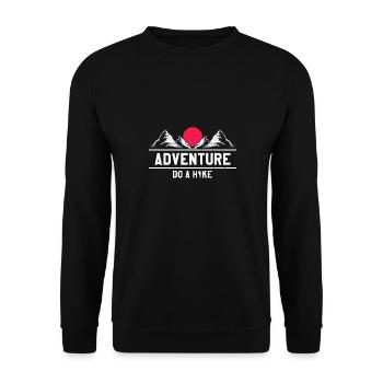 FAITES UNE RANDONNÉE Conceptions d’aventure de randonnée impressionnantes - Sweat-shirt Unisexe - noir - Devant - Alina (178cm) & Michal (187cm)