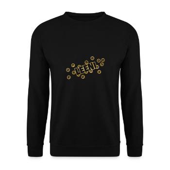 prénom Leeni - Sweat-shirt Unisexe - noir - Devant - Alina (178cm) & Michal (187cm)