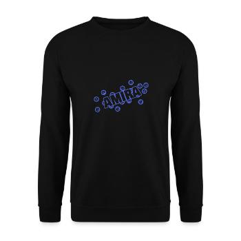 Geschenk für Amira - Unisex Pullover - Schwarz - Vorne - Alina (178cm) & Michal (187cm)