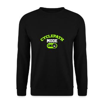 Indoor Cycling Bike Workout - Unisex Sweatshirt - black - Front - Alina (178cm) & Michal (187cm)