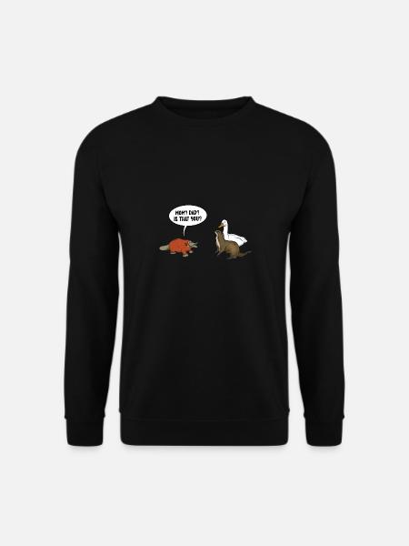 Platypus Schnabeltier - Unisex Pullover - Schwarz