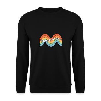 Progress Is Not Linear Sped Teacher BSBA RBT ABA - Unisex Sweatshirt - black - Front - Alina (178cm) & Michal (187cm)