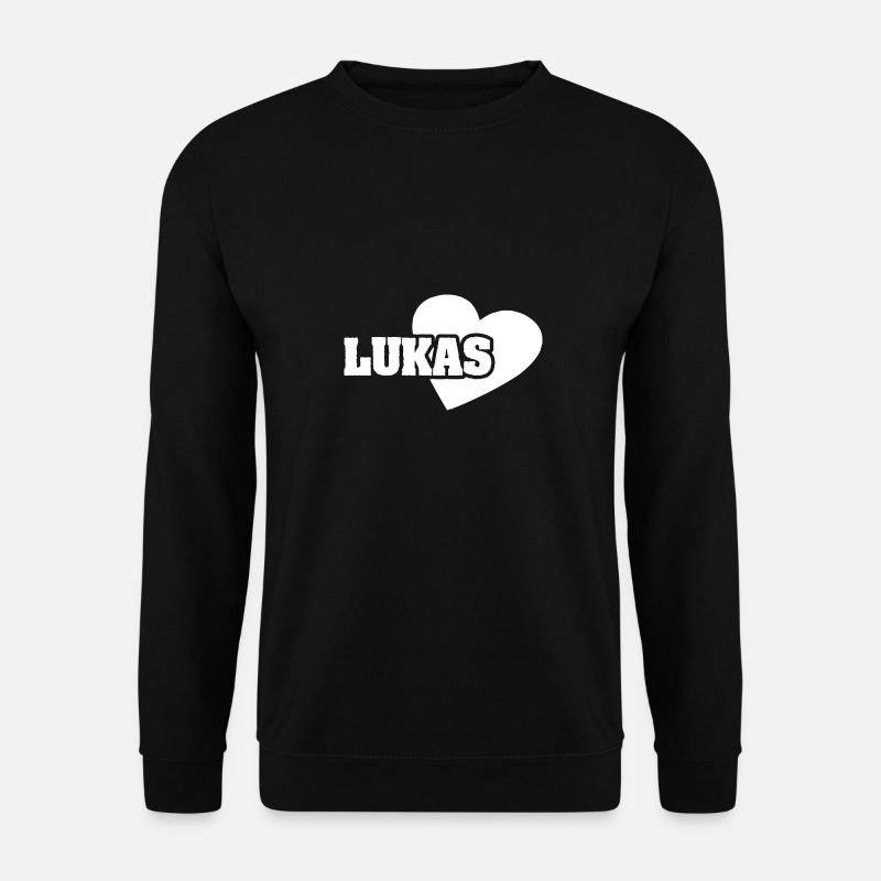 Liebe Lukas - Unisex Pullover - Schwarz