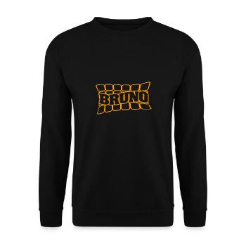 Bruno - Unisex Pullover - Schwarz - Vorne - Alina (178cm) & Michal (187cm)