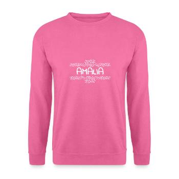 Vorname Amalia - Unisex Pullover - Pink - Vorne