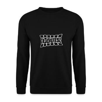 Louis - Sweat-shirt Unisexe - noir - Devant - Alina (178cm) & Michal (187cm)