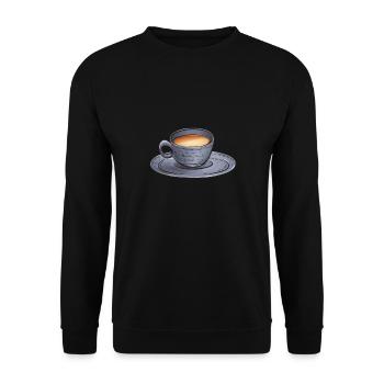 Chai Tee Masala Chai - Unisex Pullover - Schwarz - Vorne - Alina (178cm) & Michal (187cm)