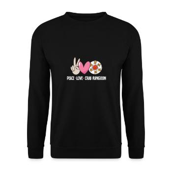 Krabben Rangoon Crab Rangoon - Unisex Sweatshirt - black - Front - Alina (178cm) & Michal (187cm)
