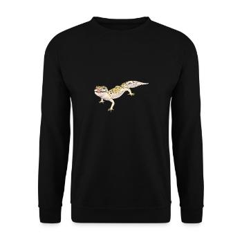 Gecko léopard Gecko reptile gecko de compagnie - Sweat-shirt Unisexe - noir - Devant - Alina (178cm) & Michal (187cm)