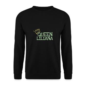 First name Liliana - Unisex Sweatshirt - black - Front - Alina (178cm) & Michal (187cm)