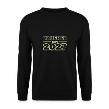Maurer 2027 - Unisex Pullover - Schwarz - Vorne - Alina (178cm) & Michal (187cm)