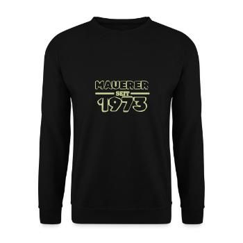 1973 1973 - Unisex Pullover - Schwarz - Vorne - Alina (178cm) & Michal (187cm)