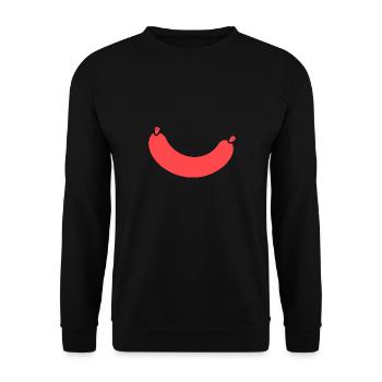 Merguez - Sweat-shirt Unisexe - noir - Devant - Alina (178cm) & Michal (187cm)