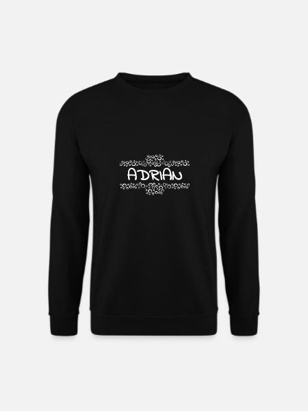 First name Adrian - Unisex Sweatshirt - black