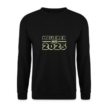 Maurer 2025 - Unisex Pullover - Schwarz - Vorne - Alina (178cm) & Michal (187cm)