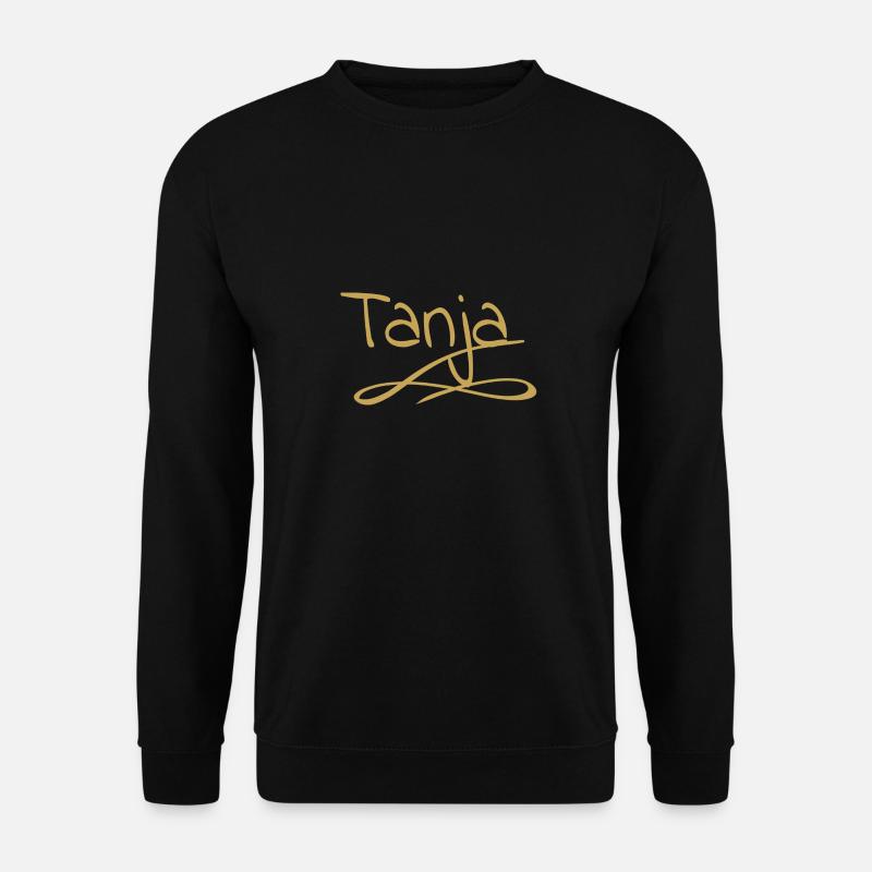 First name as tanja - Unisex Sweatshirt - black