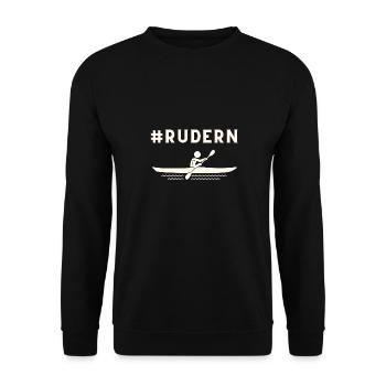 Rudern - Unisex Pullover - Schwarz - Vorne - Alina (178cm) & Michal (187cm)