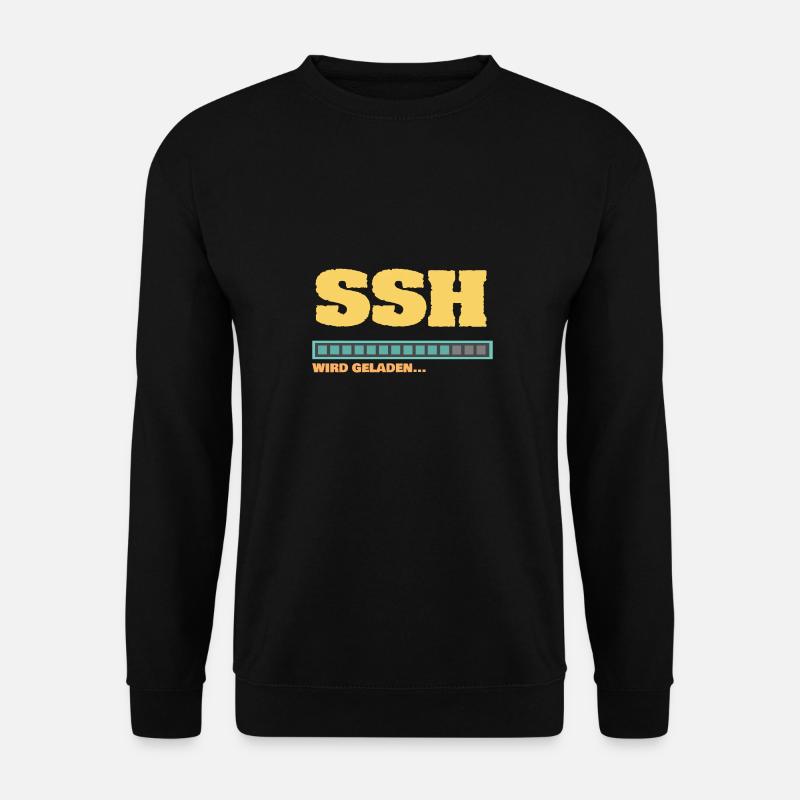Ladebalken SSH Verschlüsselung wird geladen - Unisex Pullover - Schwarz