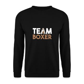 Boxer pour chien - Sweat-shirt Unisexe - noir - Devant - Alina (178cm) & Michal (187cm)