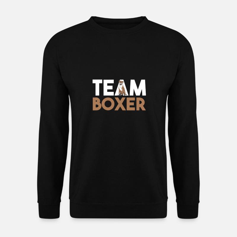 Hund Boxer - Unisex Pullover - Schwarz