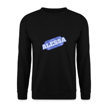 Cadeau pour Alessa - Sweat-shirt Unisexe - noir - Devant - Alina (178cm) & Michal (187cm)