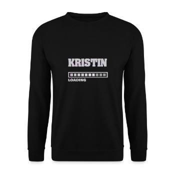 Kristin - Sweat-shirt Unisexe - noir - Devant - Alina (178cm) & Michal (187cm)