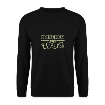 1984 1984 - Unisex Pullover - Schwarz - Vorne - Alina (178cm) & Michal (187cm)