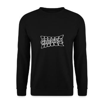 Name Chiara - Unisex Sweatshirt - black - Front - Alina (178cm) & Michal (187cm)