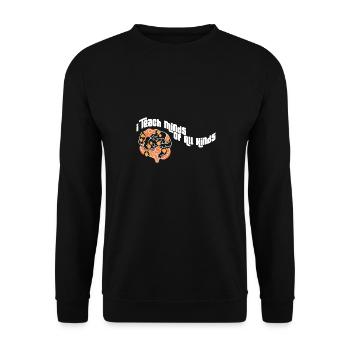Cadeaux d’enseignants en éducation spécialisée Amour de l’enseignement - Sweat-shirt Unisexe - noir - Devant - Alina (178cm) & Michal (187cm)
