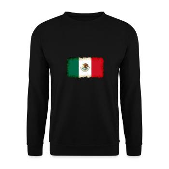 Geschenk für Mexiko - Unisex Pullover - Schwarz - Vorne - Alina (178cm) & Michal (187cm)
