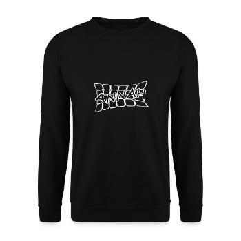 Annah as a name - Unisex Sweatshirt - black - Front - Alina (178cm) & Michal (187cm)