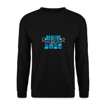 Against 2025 - Unisex Sweatshirt - black - Front - Alina (178cm) & Michal (187cm)