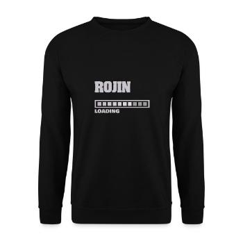 Rojin bébé - Sweat-shirt Unisexe - noir - Devant - Alina (178cm) & Michal (187cm)