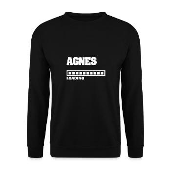 Baby Agnes - Unisex Sweatshirt - black - Front - Alina (178cm) & Michal (187cm)