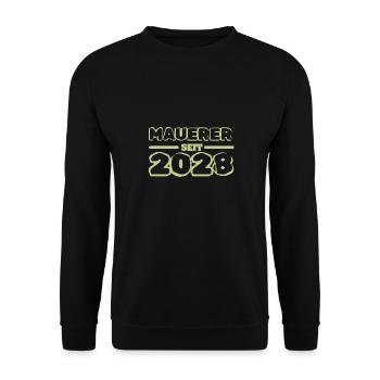 2028 - Unisex Sweatshirt - black - Front - Alina (178cm) & Michal (187cm)