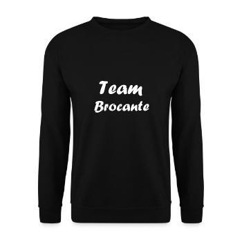 Vide grenier humour brocante - Sweat-shirt Unisexe - noir - Devant - Alina (178cm) & Michal (187cm)