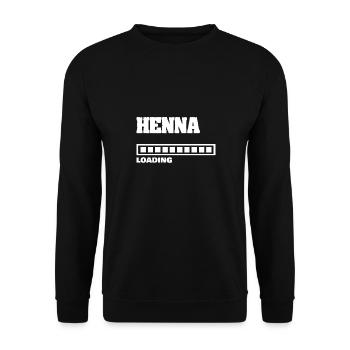 Bébé henné - Sweat-shirt Unisexe - noir - Devant - Alina (178cm) & Michal (187cm)