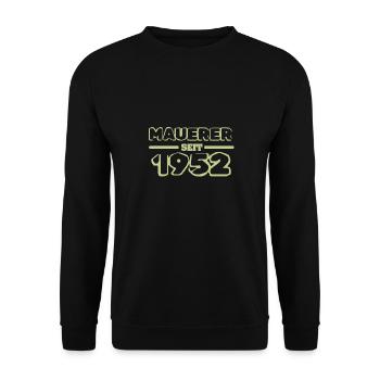Maurer 1952 - Unisex Sweatshirt - black - Front - Alina (178cm) & Michal (187cm)