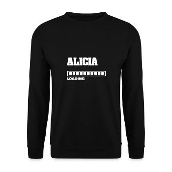 Bébé Alicia - Sweat-shirt Unisexe - noir - Devant - Alina (178cm) & Michal (187cm)