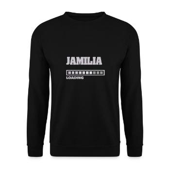 Baby Jamilia - Unisex Sweatshirt - black - Front - Alina (178cm) & Michal (187cm)